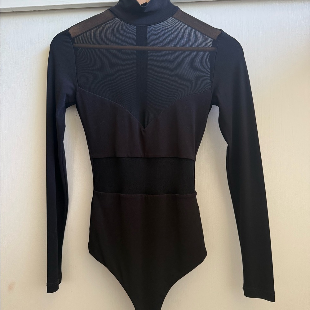 Nookie Black Long Sleeve Bodysuit